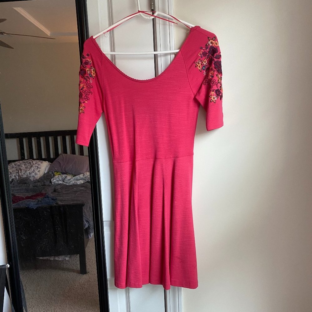 Free People Pink Skater Dress